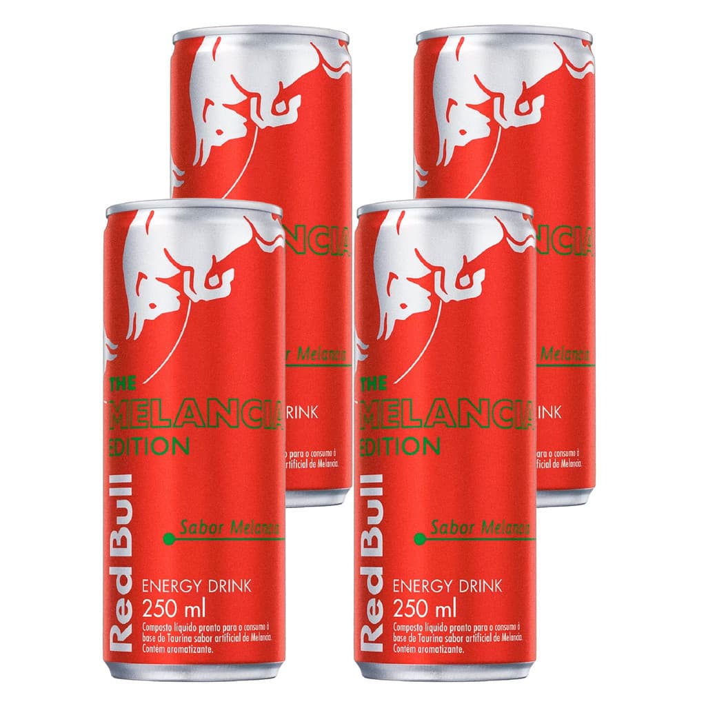 Energético Red Bull Melancia 250ml 4 Unidades
