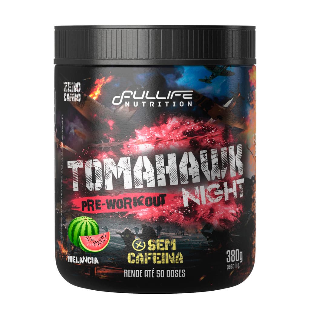 Pré Treino Sem Cafeina Zero Carbo Tomahawk Night 380g