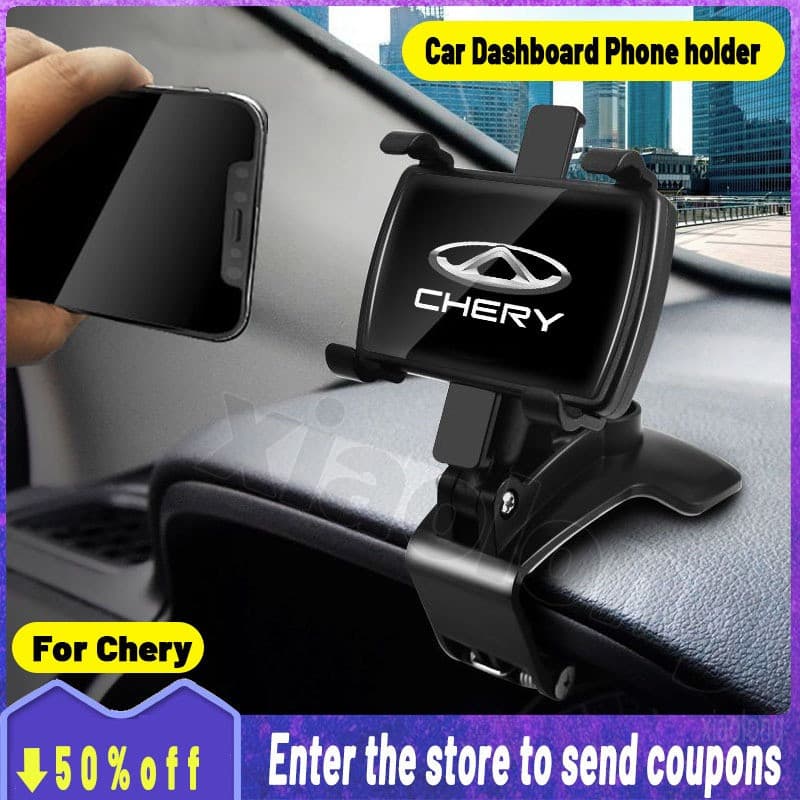 Para Chery Suporte De Telefone Carro Multifuncional Painel De Espelho Retrovisor Com Viseira Solar Da Moda Acessórios