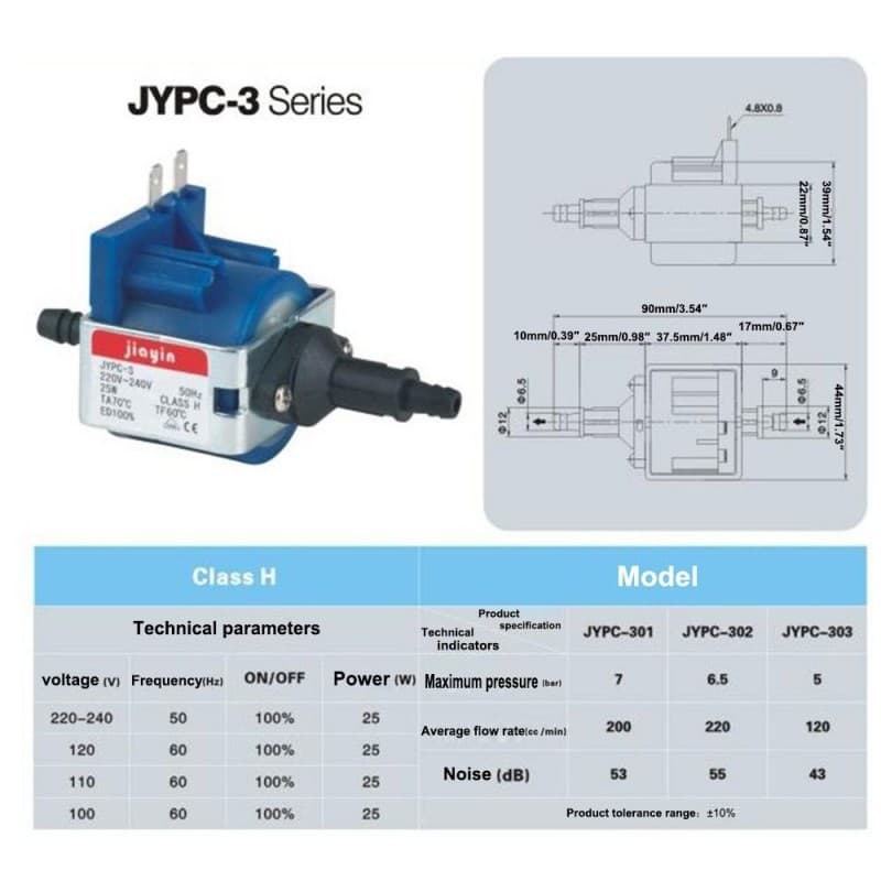 Bomba De Água Jiayin JYPC-3 Para Ferro A Vapor Philips gc8755 gc7808 gc7805 gc7630 gc7620 gc7619 gc9642