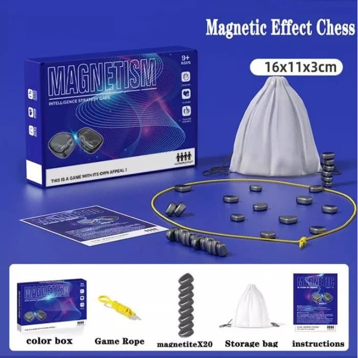 Kit 20 peças De Xadrez Magnético Tabuleiro De Pedra Magnética Batalha Educacional Para Crianças Presente De Natal