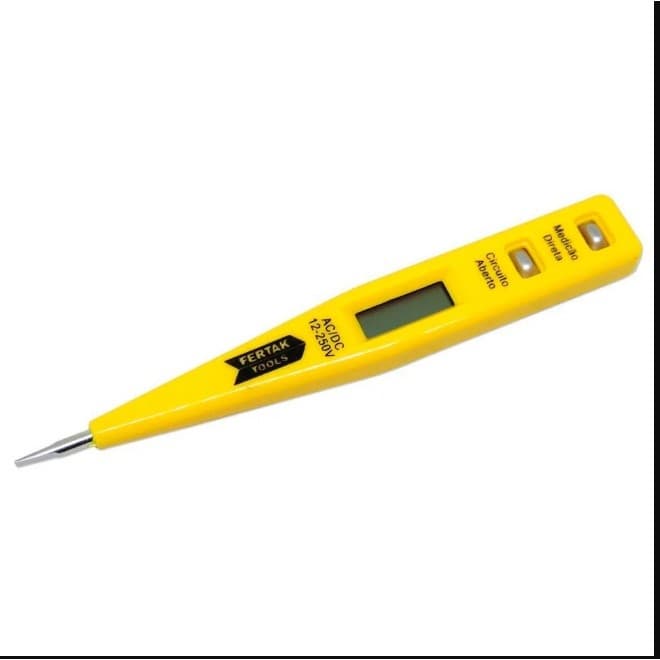 Chave de Teste Digital 12v a 220v Fertak Tools