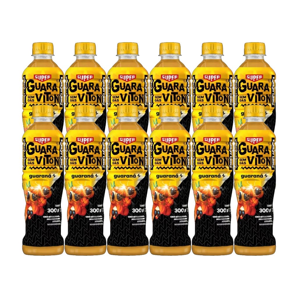 Super Guaraviton Guaraná sem gás 300ml 12 Unidades
