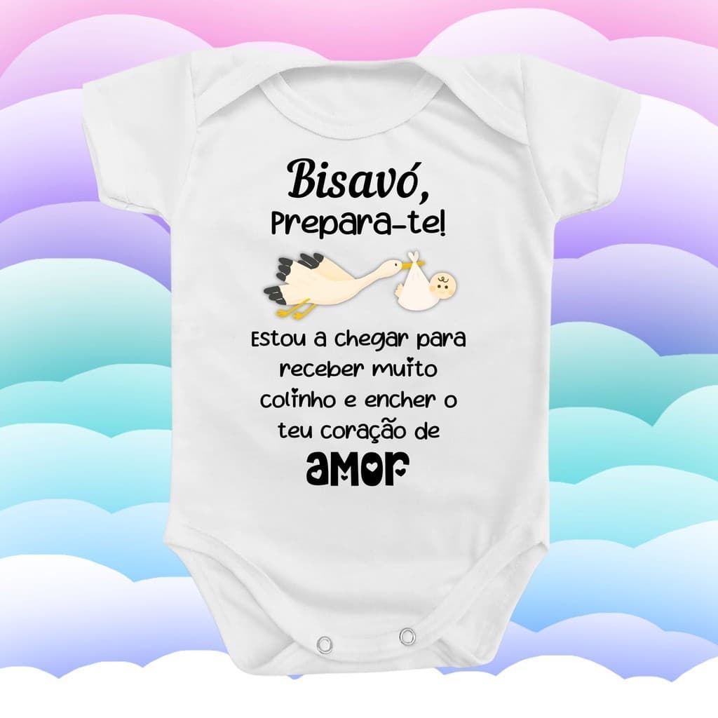 Body Roupa De Bebê Menino Menina  Anunciação Prepara Bisavó