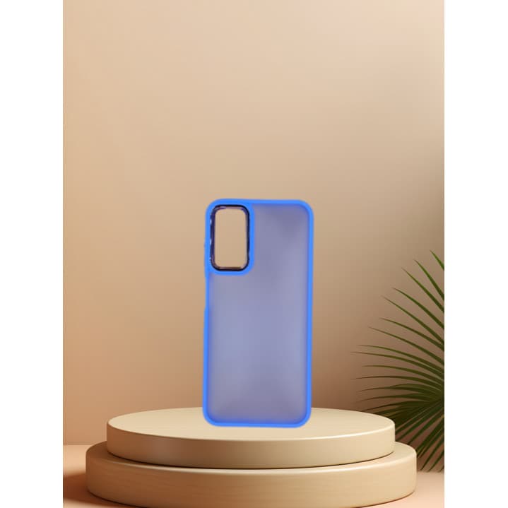 Capinha Capinha  De Celular Compatível A14 Transparente Fosca Com Borda Quadrada Anti-Impacto REF WIM