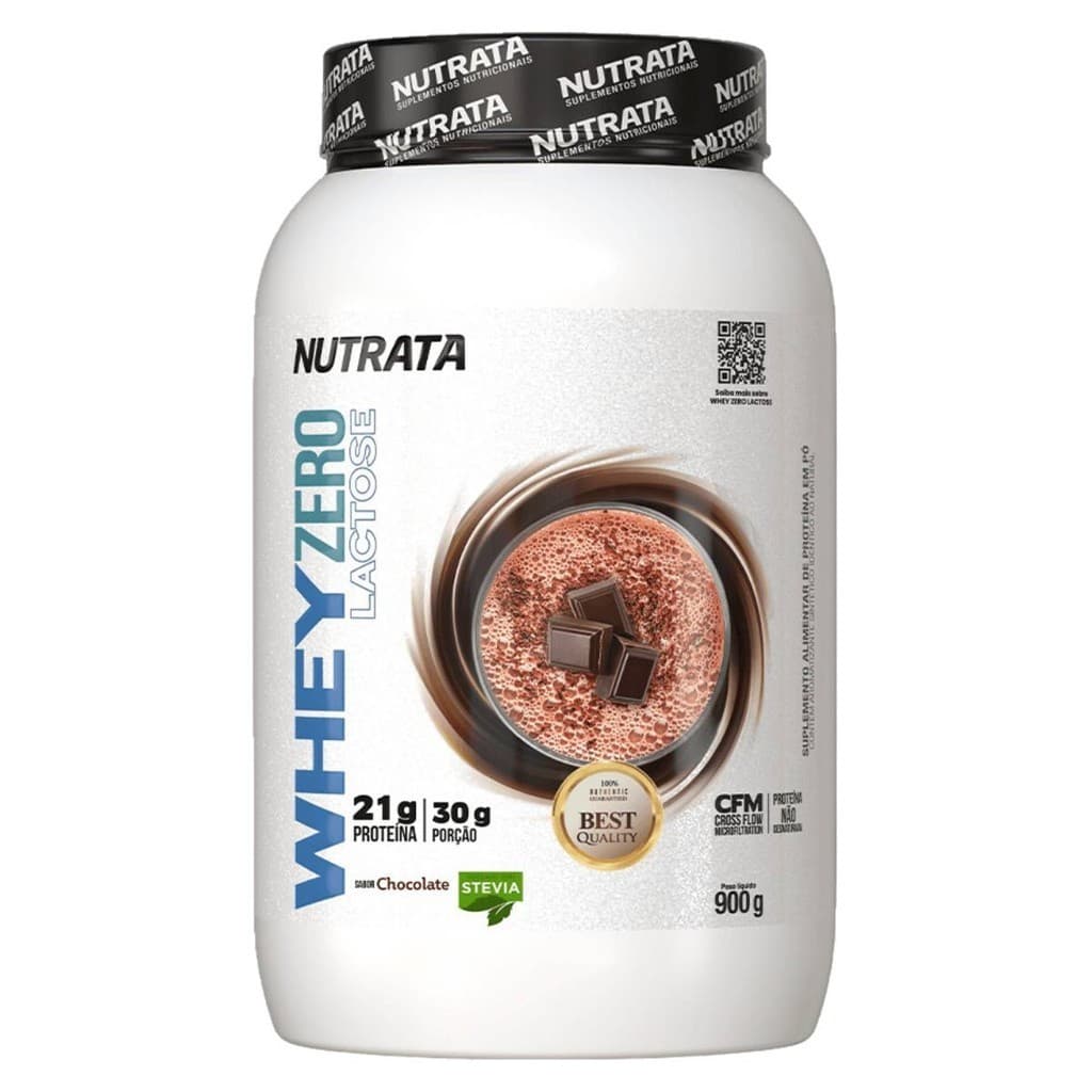 Nutrata Whey Protein Zero Lactose Chocolate 900gr