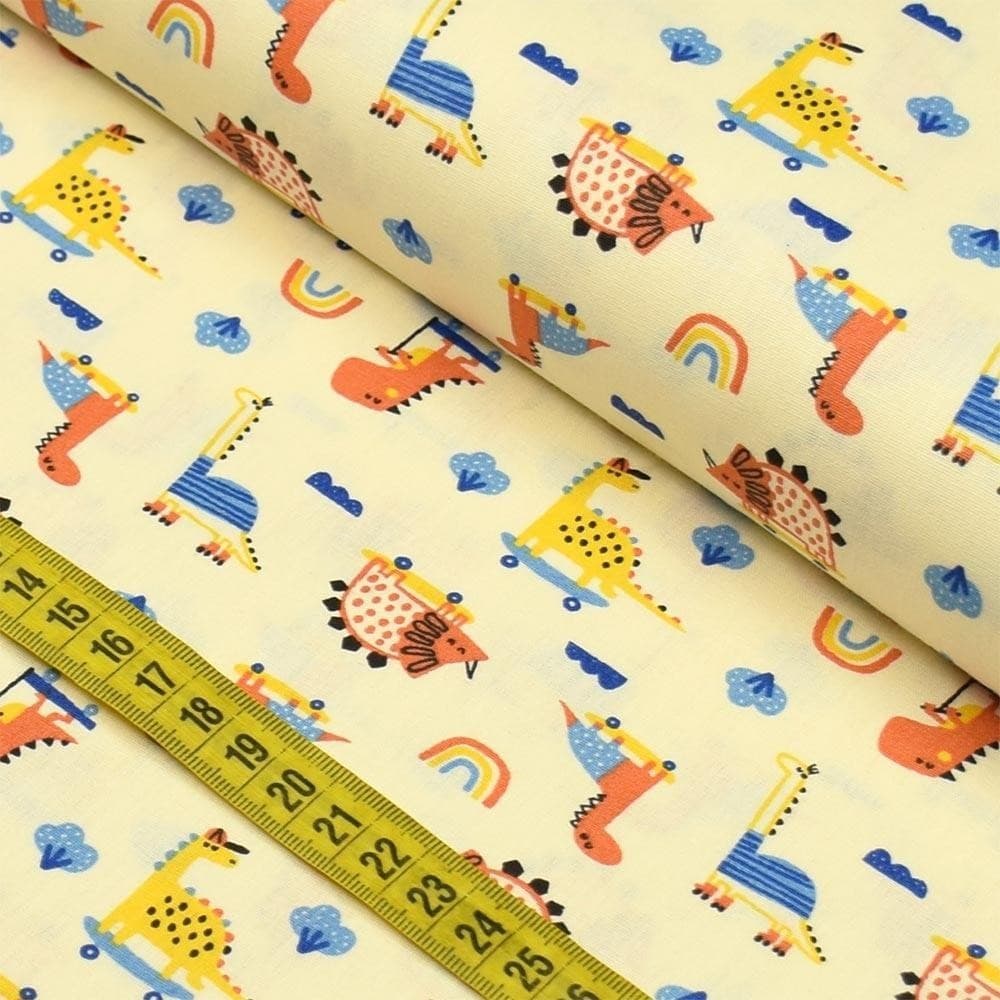 Tecido Estampado para Patchwork - Dinos 2670 (0,50x1,40)