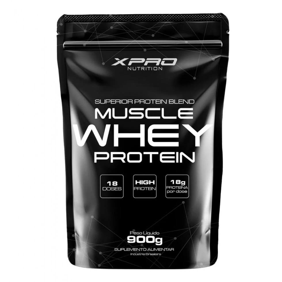 100% Whey Protein Concentrate Refil (900g) - Sabor: Chocolate Amargo c/ Café