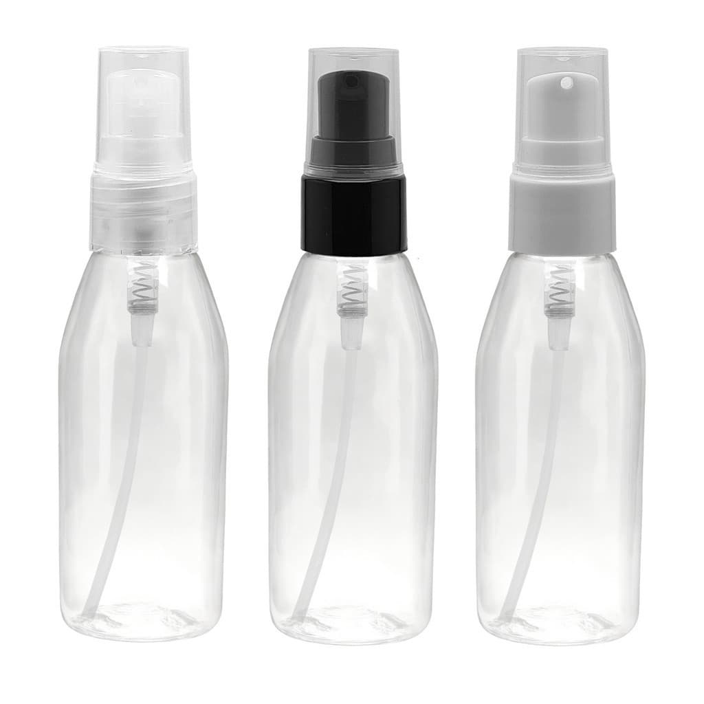 10 Frascos 100 Ml Capri em Plástico Pet com Válvula Reparadora para Shampoo creme Gel