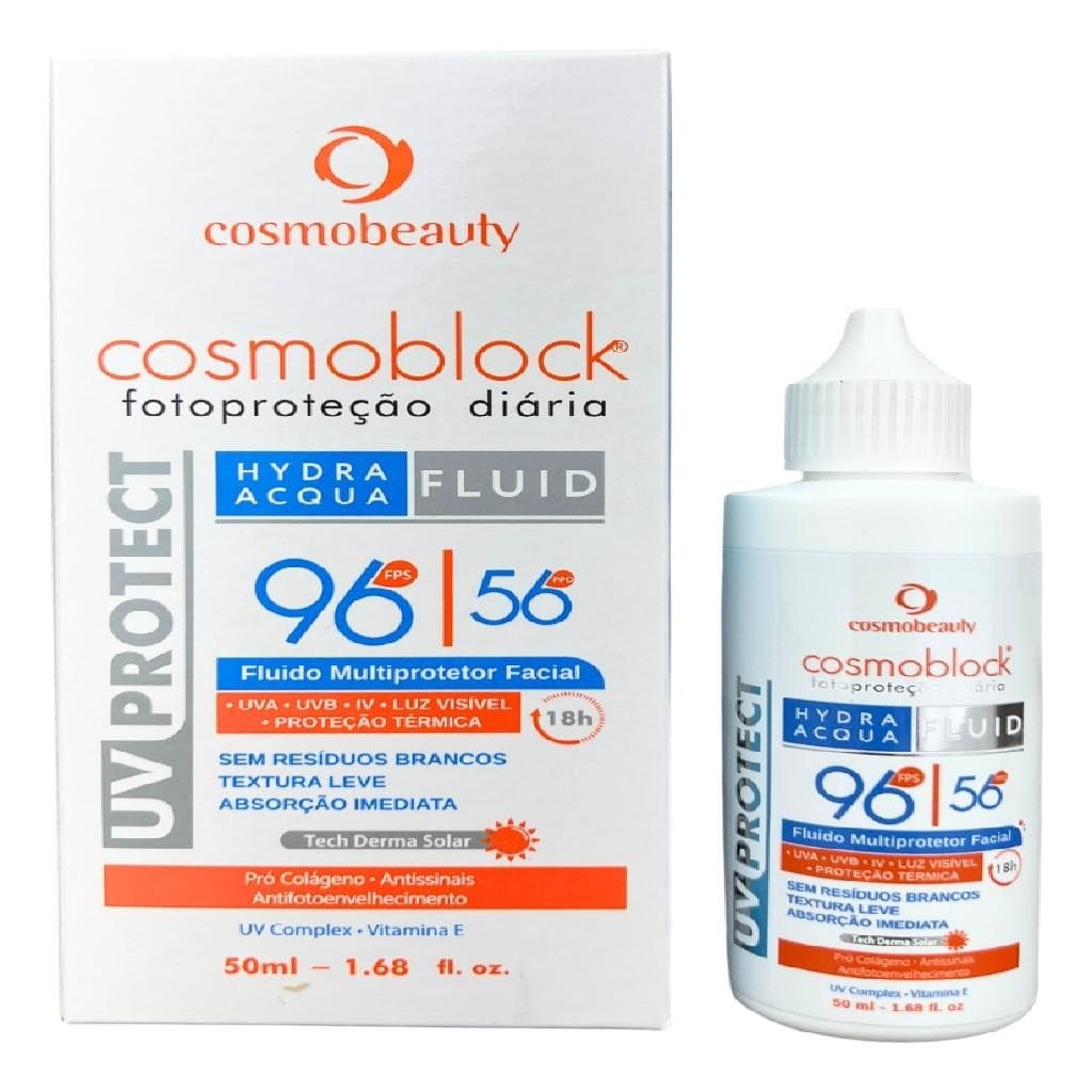 Cosmoblock Hydra Acqua Fps96 Anti Idade Hidratante Cosmobeauty 50ml