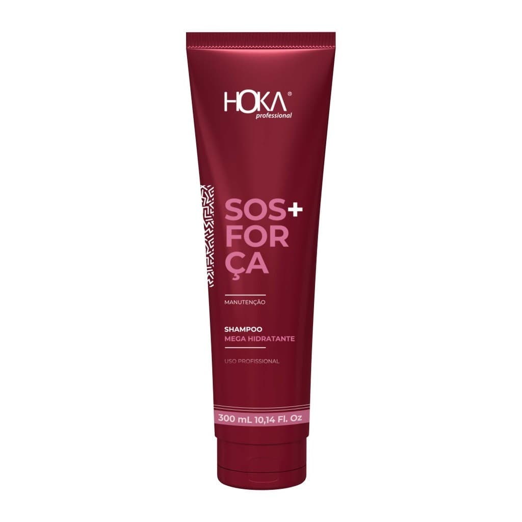 SHAMPOO SOS + FORÇA HIDRATANTE 300ml - HOKA PROFESSIONAL