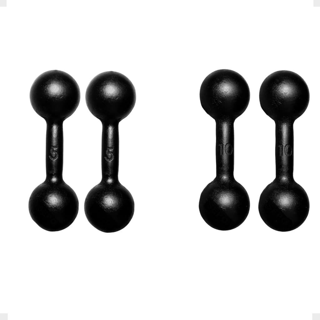 Kit Halter Ferro Redondo Par 5 Kg e 10 Kg Treino Musculação