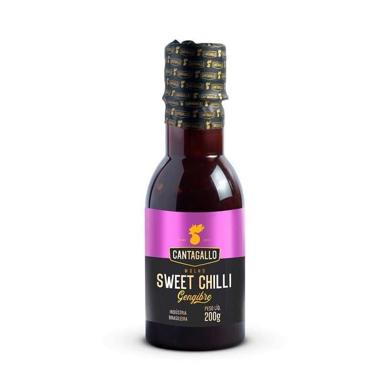 Molho Sweet Chilli Gengibre CantaGallo 200g - Geleia de Pimenta Agridoce Tempero Oriental