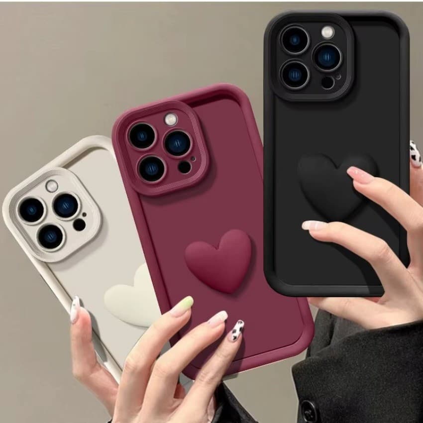 Para Motorola Moto G85 G84 G75 G55 G35 G54 G24 Power G53 G34 G04 G04S G13 G23 3d Amor Coração Caso De Telefone Pacote Co