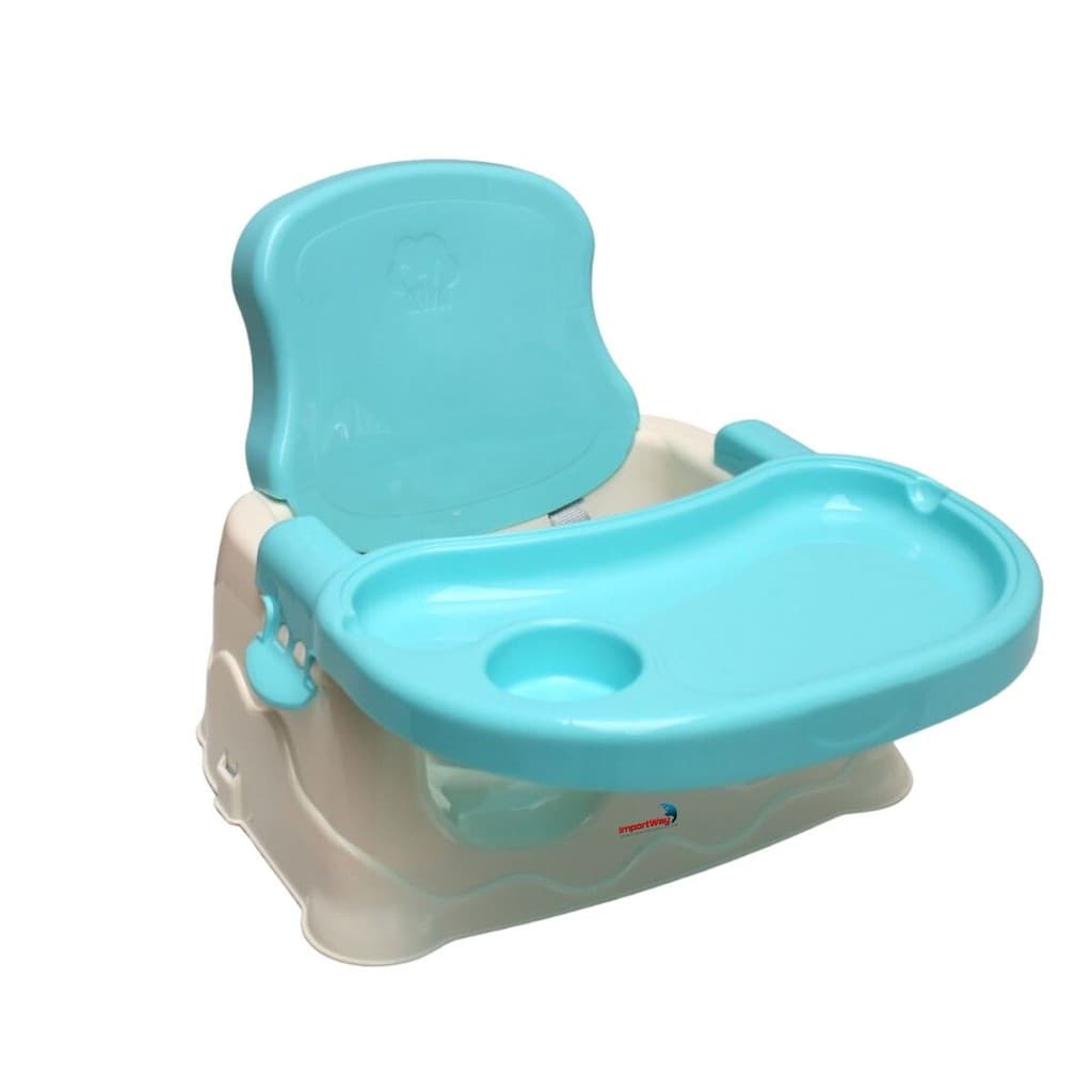 Cadeira de Alimentação Bebê Booster Azul Importway