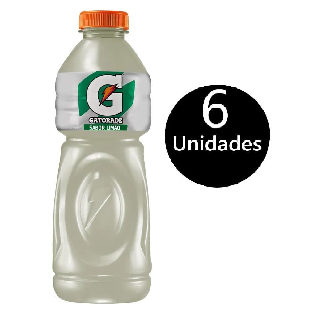 Pack Com 6 Gatorade Sabor Limão 500ml