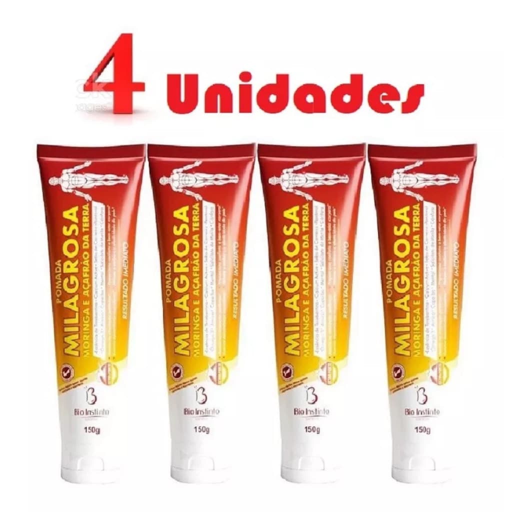 kit 04  Pomada  Massageadora  Milagrosa 150g -Bio