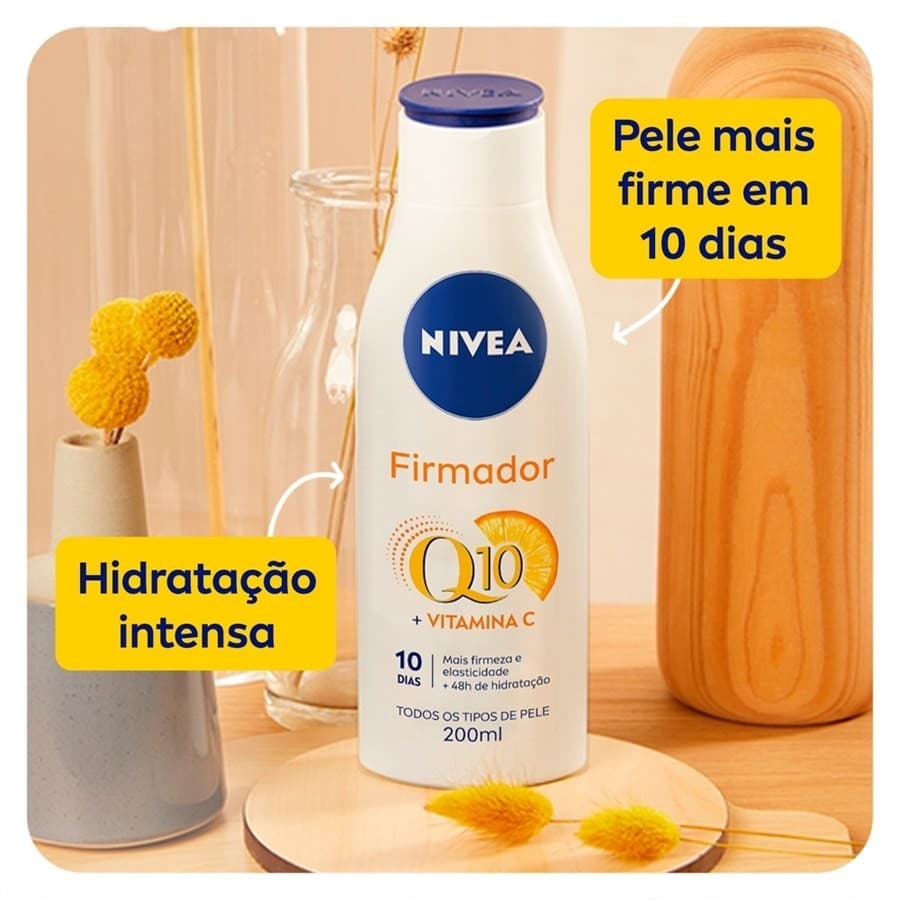 NIVEA Loção Hidratante Firmador Q10 + Vitamina C 200ml