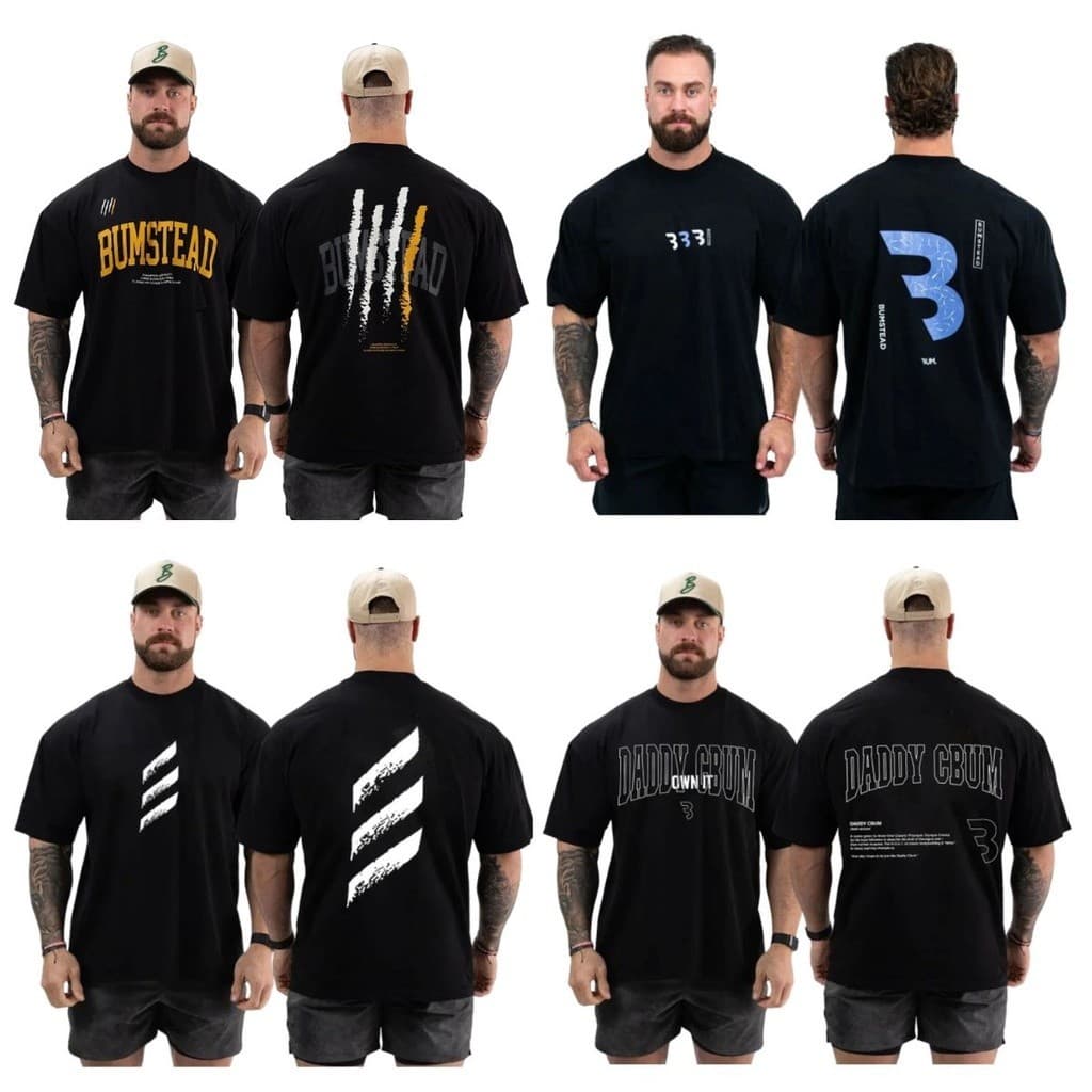 Kit com 4 Camisetas Academia Larga Musculação Bodybuilder  Oversized Treino Premium Betrês