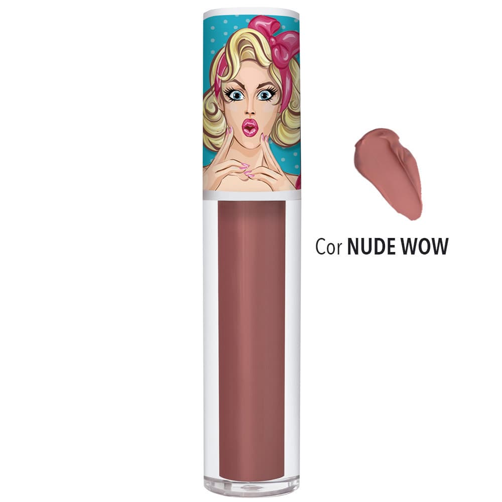 Batom Liquido Matte WOW - Nude
