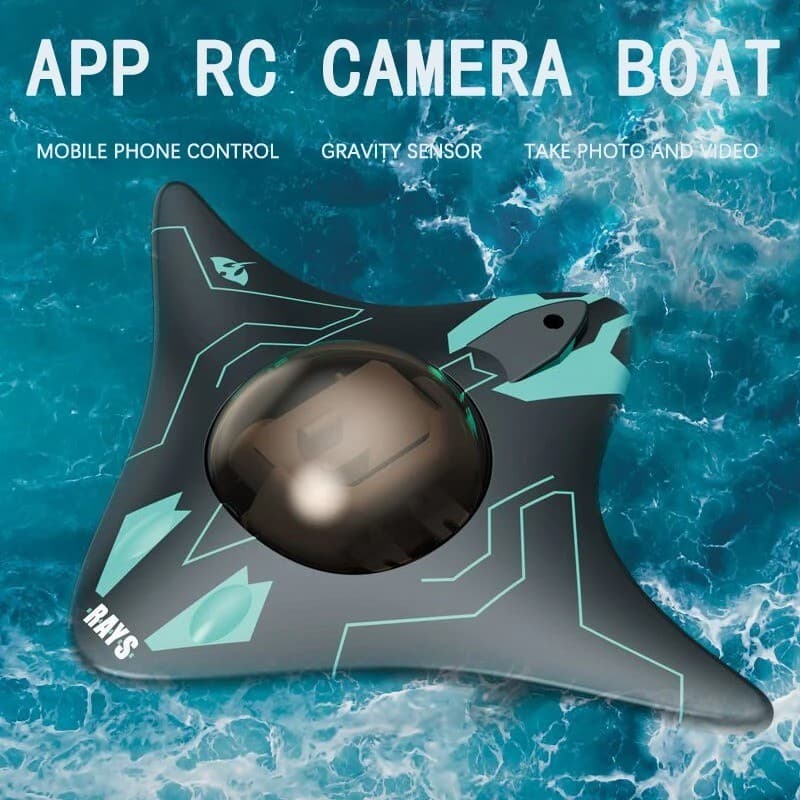 Mini WIFI RC Barco Seis Vias Transmissão Em Tempo Real Câmera Subaquática Lancha Foto Brinquedos De Vídeo