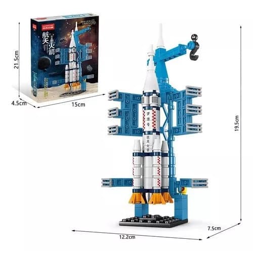 Blocos De Montar Foguete Espacial Compatível Lego Peças 130