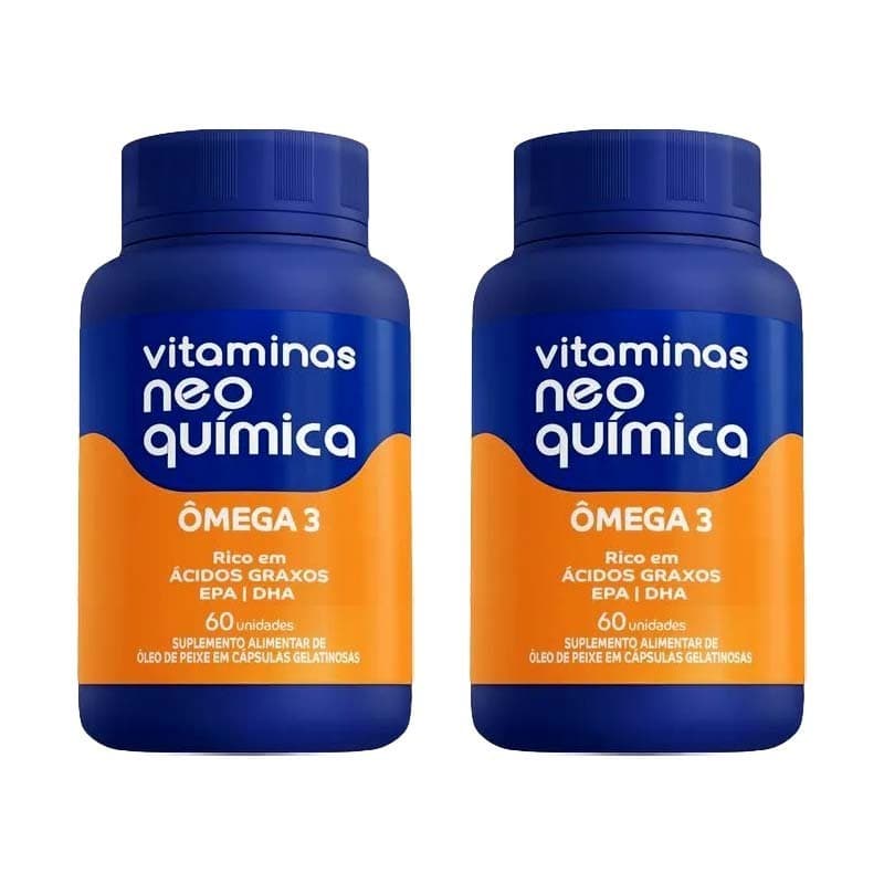 Kit Com 2 Vitaminas Ômega 3 com 60 Cápsulas - Neo Química