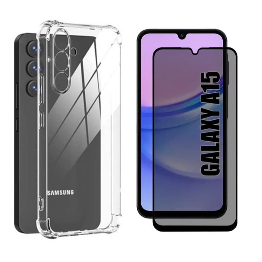 Capa Case Capinha Compatível Com Galaxy A15 + Película 3D Privacidade