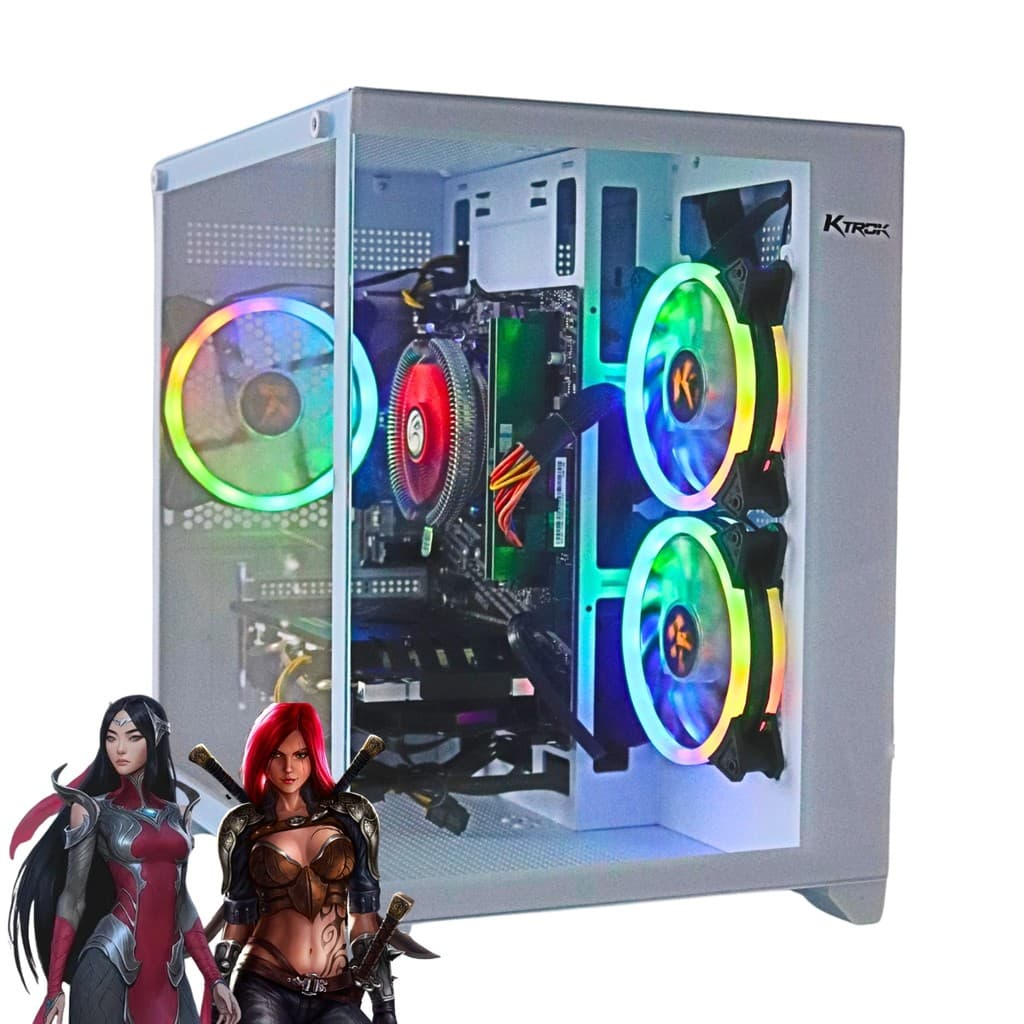 Computador Ryzen 5 5600 Gamer Poseidon 16GB SSD 512 GB Placa de Vídeo  RX580 Alto Desempenho