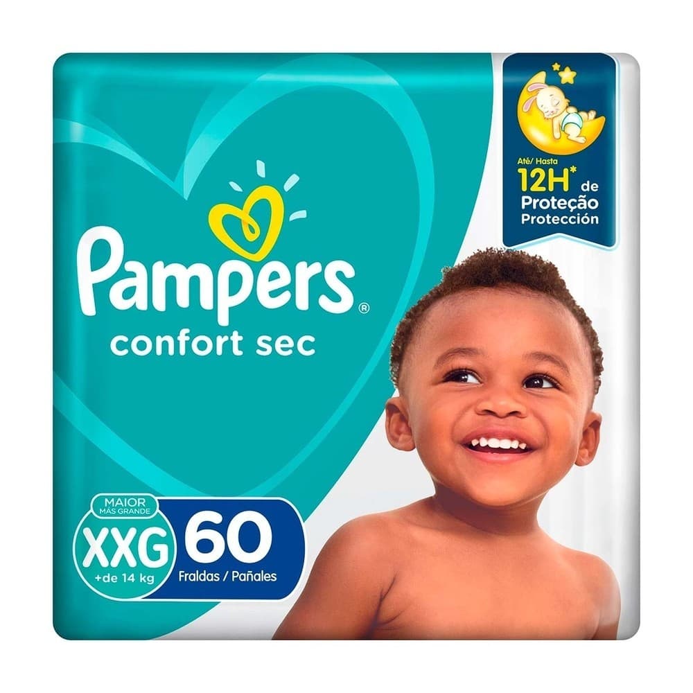 Pampers Fralda Confort Sec Tamanho XXG 60