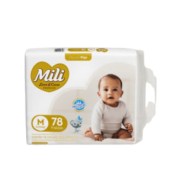 Fralda Mili Love & Care - Giga M