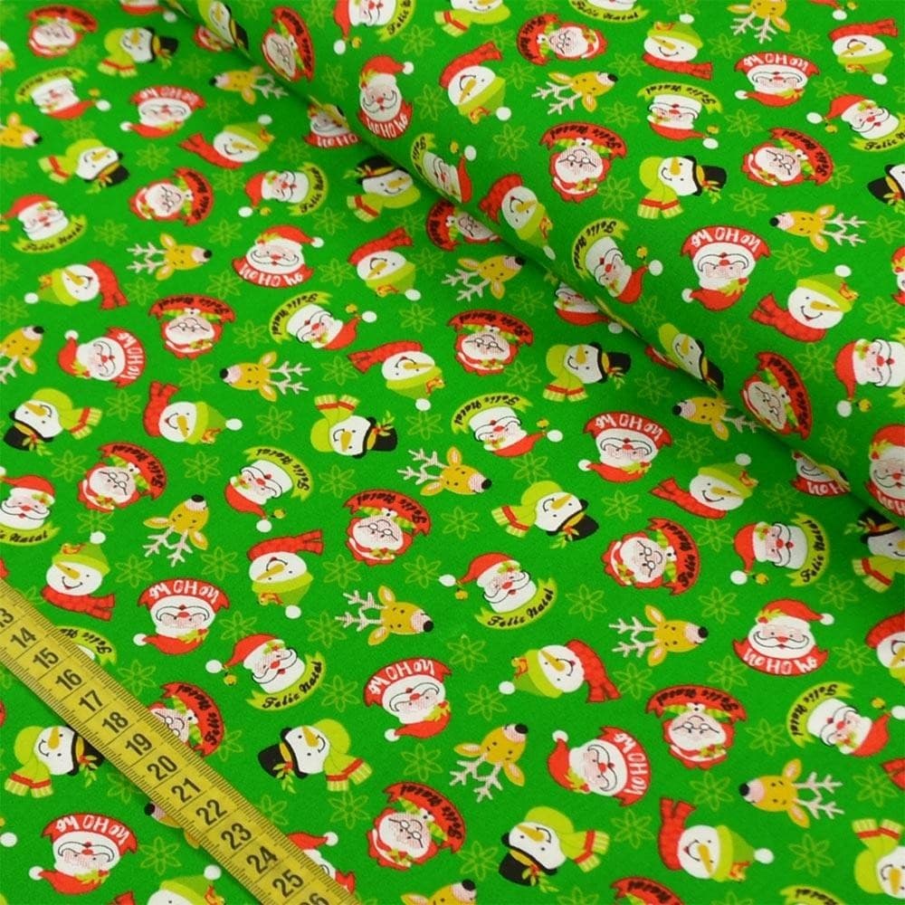 Tecido Natal para Patchwork - Friends Feliz Natal Cor 2300 (0,50x1,50)