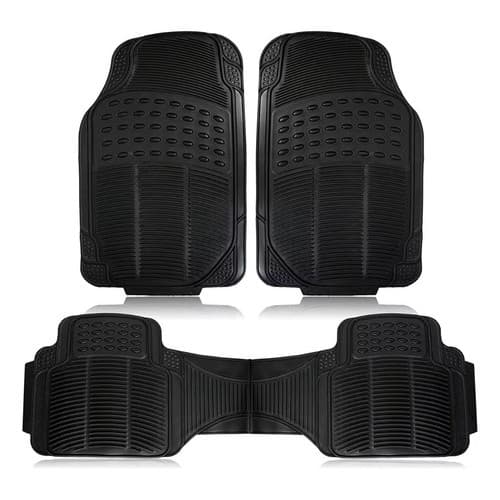 jogo tapete carro automotivo PV C Universal 3 peça preto PV C grossa antiderrapante
