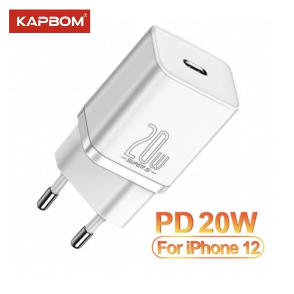 Carregador Turbo Original com USB Carrega Rápido de 20W para Celular KAPBOM