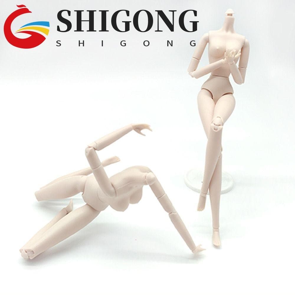 SHIGONG Bonecas BJD Nuas Articuladas , Boneca 1/6 , 28 Articulações , Pele Branca , Brinquedos De Nude Super Modelo De S