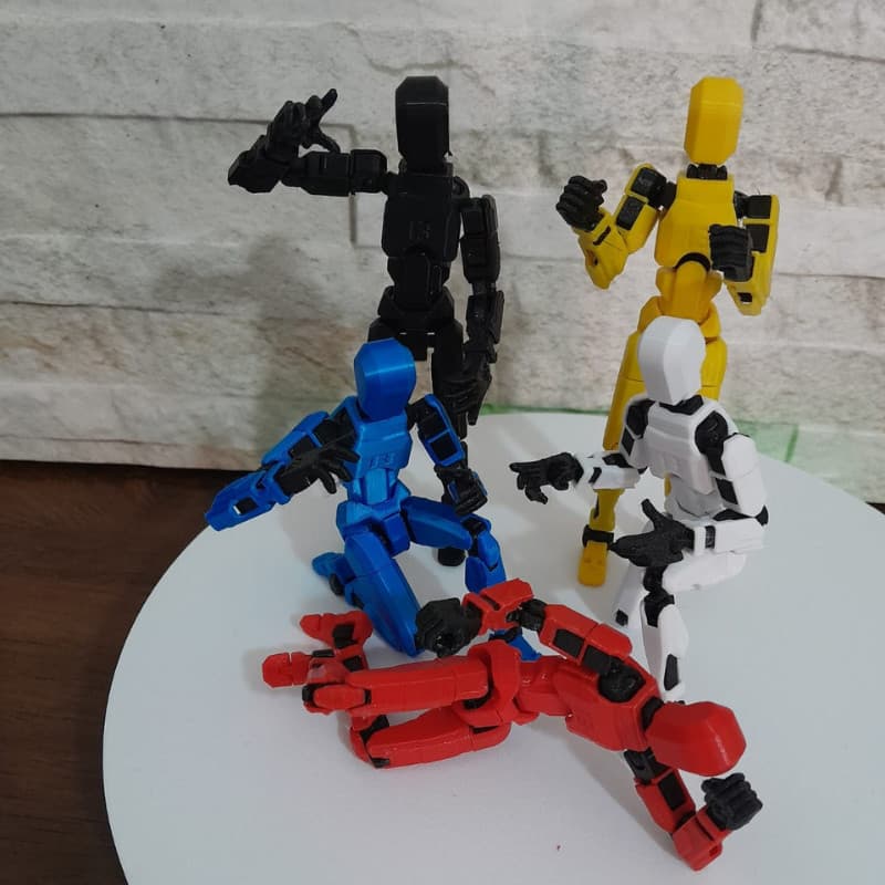 Kit 5 unidades de Boneco Dummy 13 Articulado - Action Figure Brinquedo Educativo Varias Posições 3D