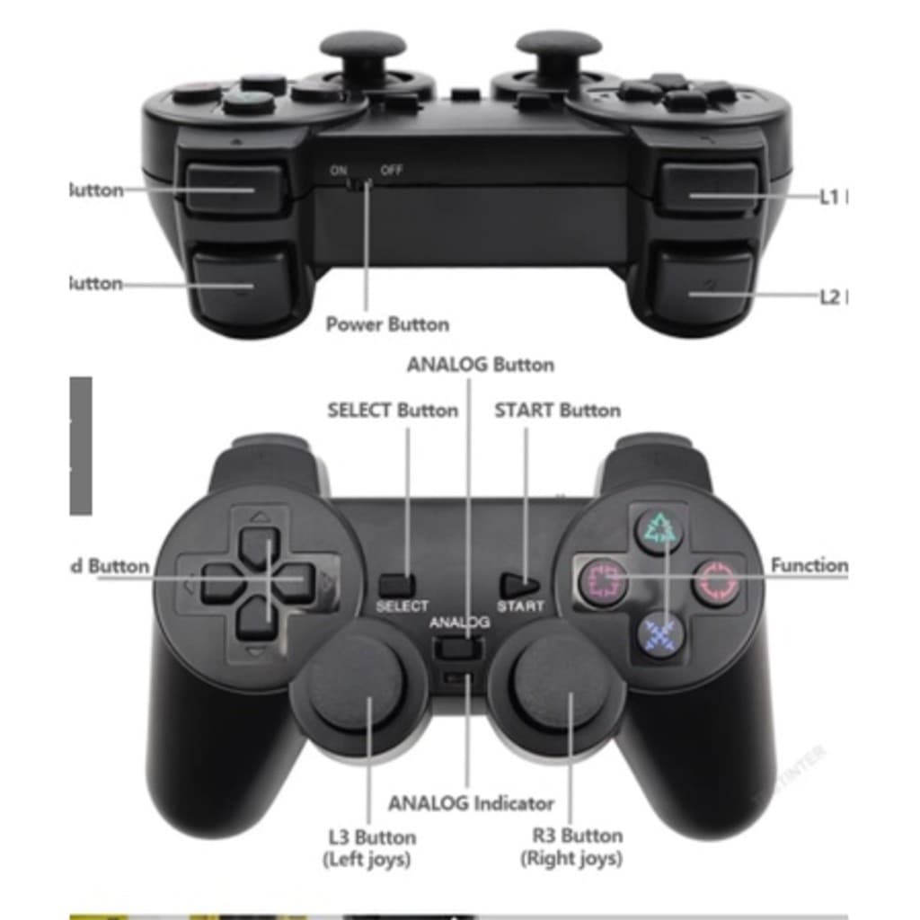 Controle Sem Fio Para Ps2 P2 De Video Gamem