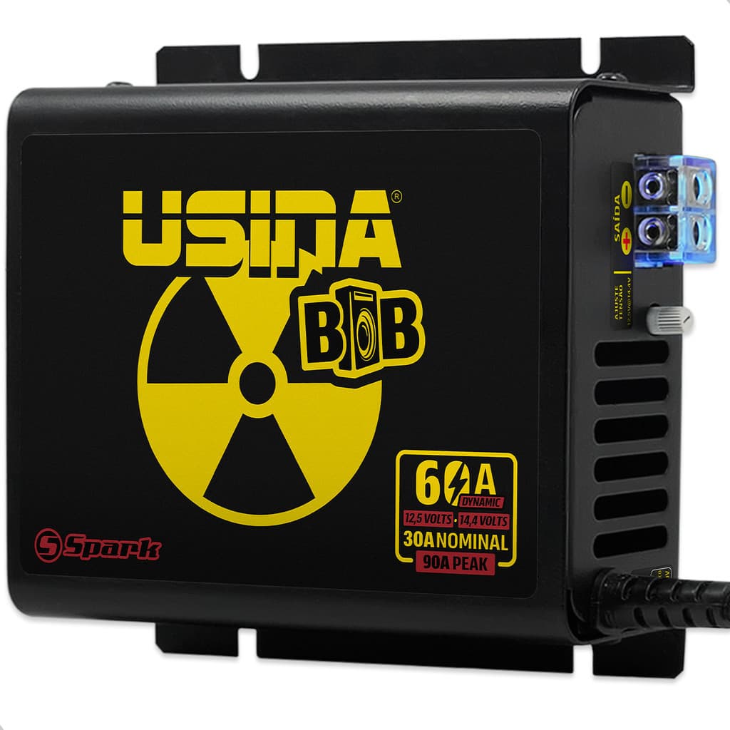 Fonte Usina Carregador Automotivo Bob 60A 750w Dynamic Nova Lançamento Compacta Bivolt