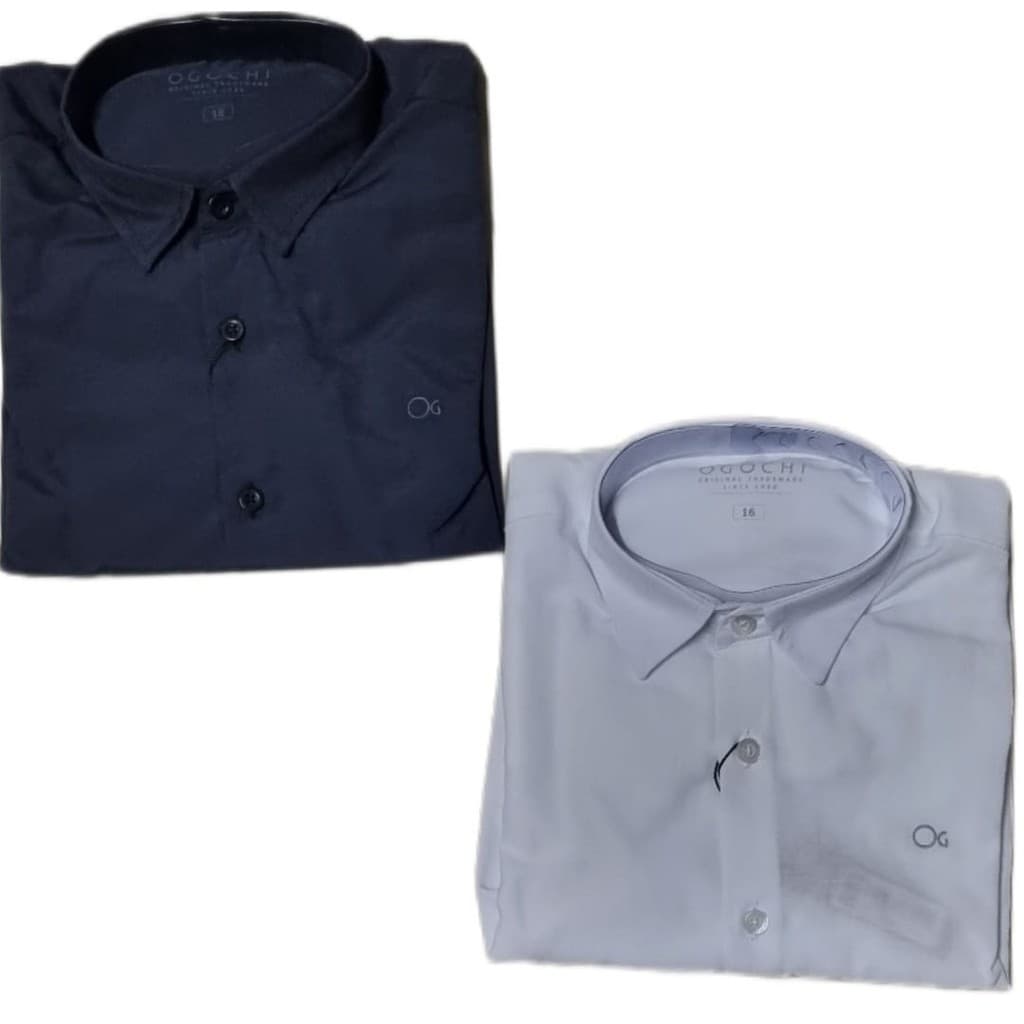 Camisa Social Juvenil Manga Longa Essencial Slim da Ogochi