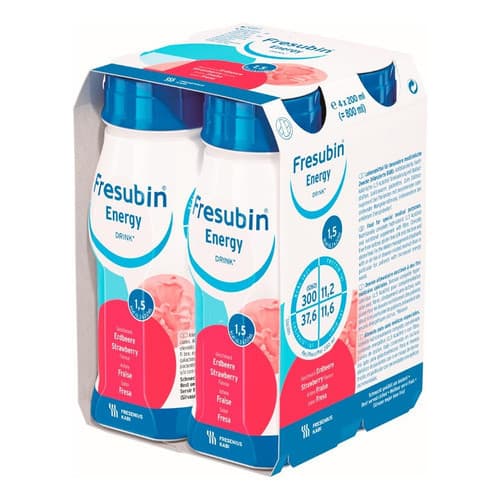Fresubin Energy Drink 200ml Morango – Kit com 4 Unidades