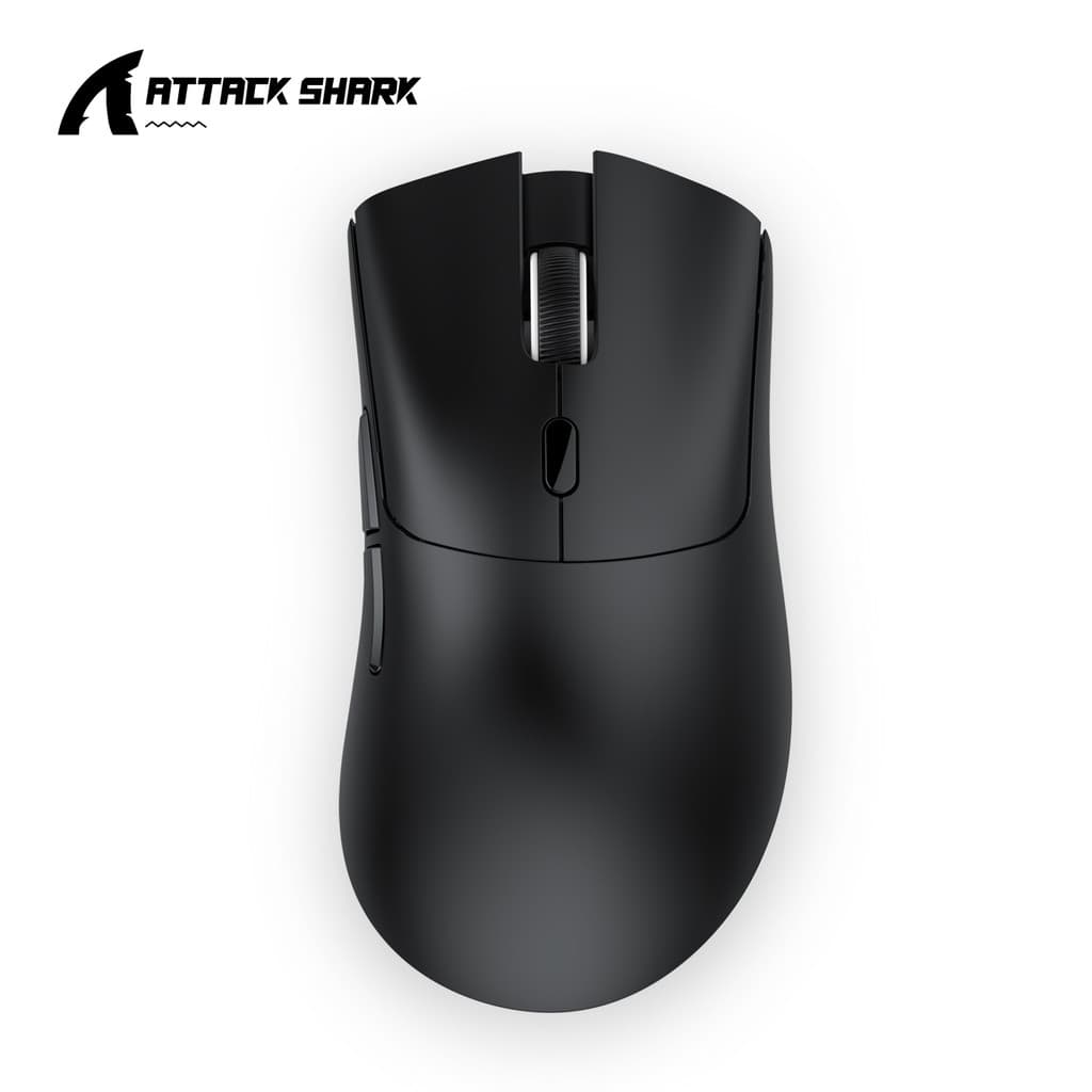  Mouse Gamer Sem Fio Attack Shark R1 18000DPI PAW3311 Mouse Gamer com Conexão Tri-modo