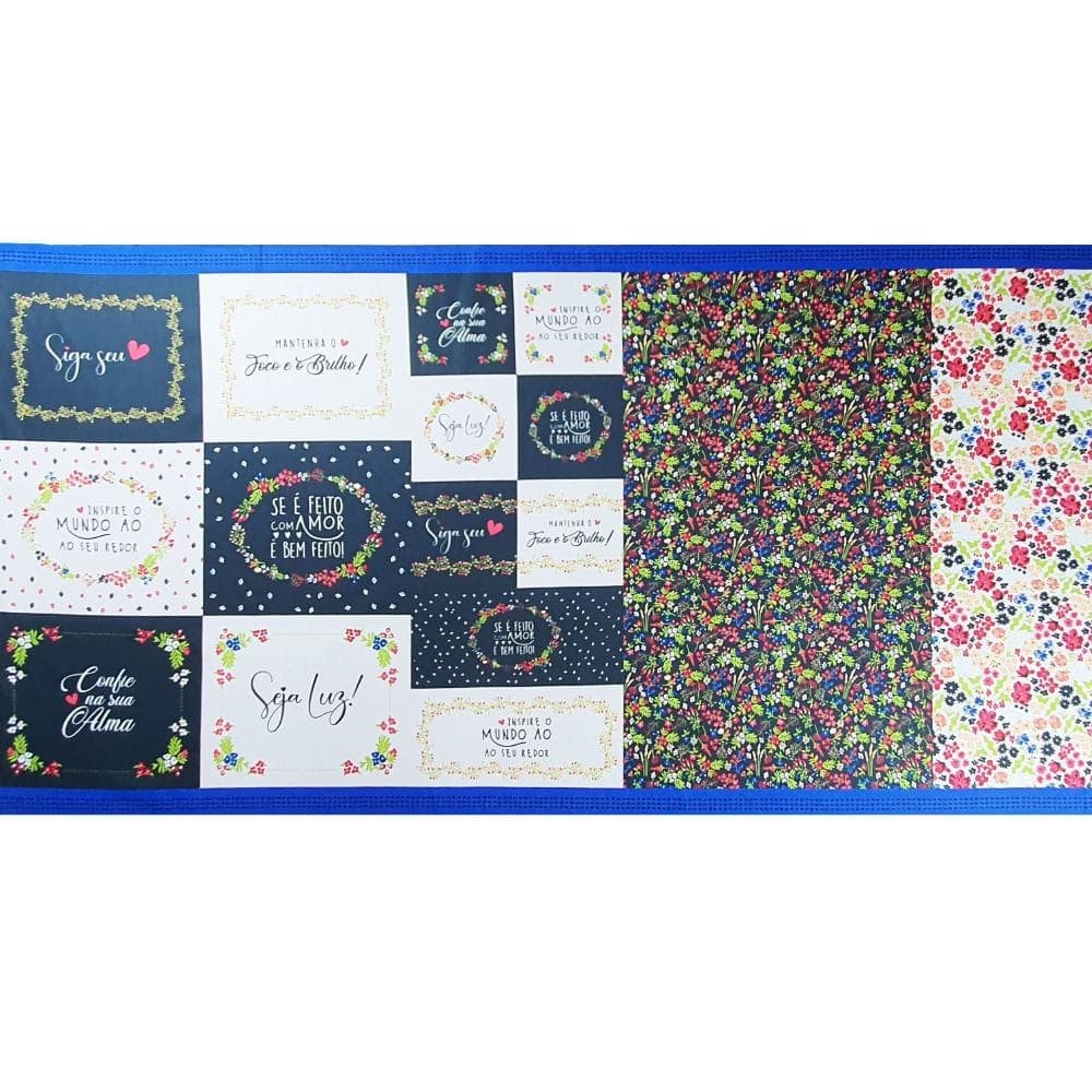 Tecido Estampado para Patchwork - Faces by Ateliê da Bê (0,60x1,50)