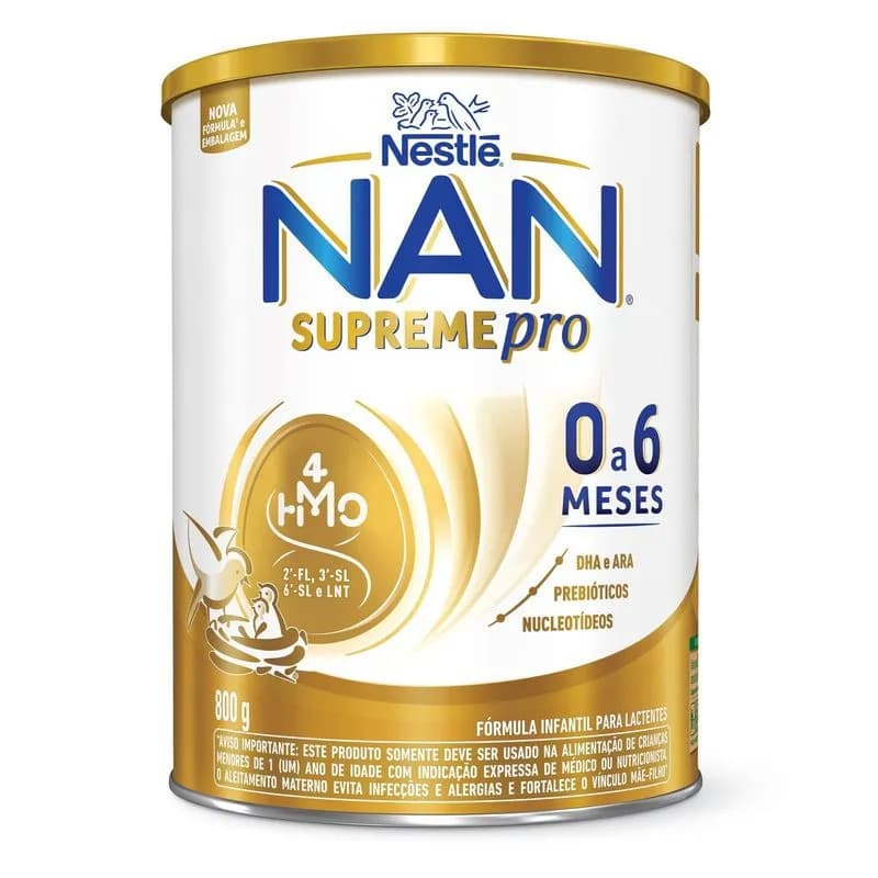 Fórmula infantil Nestlé Nan 1 Supreme 800g - 0 a 6 meses