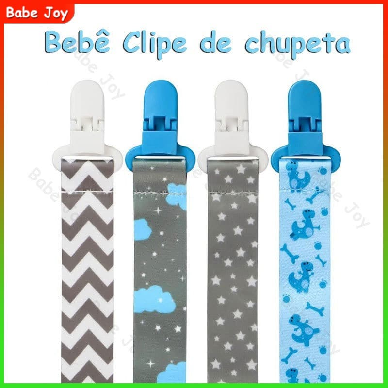 3 peças/set clipe de chupeta de bebê Chupeta anti-Queda De Corda De Brinquedo Para Bebês Prendedor