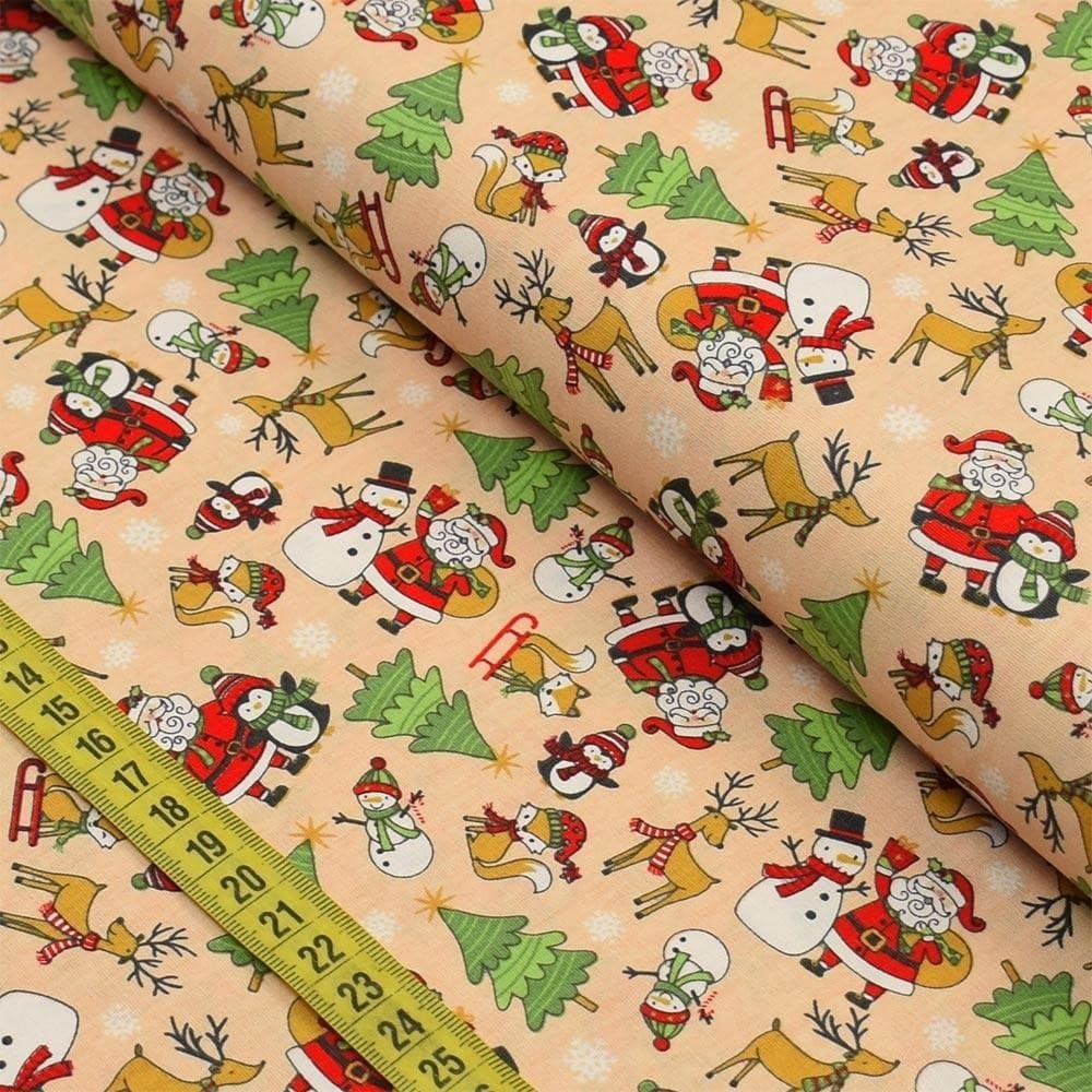 Tecido Estampado para Patchwork - Natal : Allover Jingle Bells 2516 (0,50x1,50)