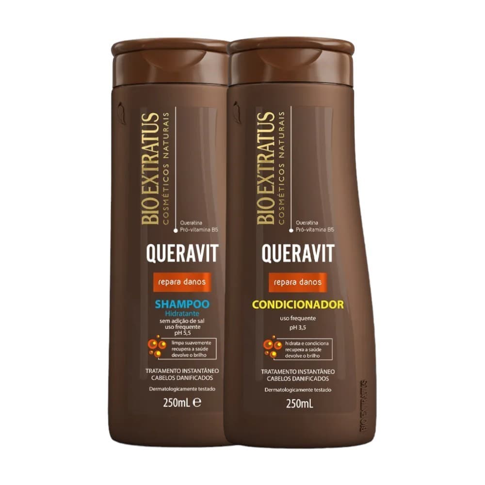 Kit Queravit 1 Shampoo Hidratante 1 Condicionador 350ml