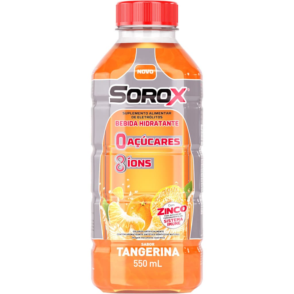 Bebida Hidrotônica Sorox Tangerina 550ml