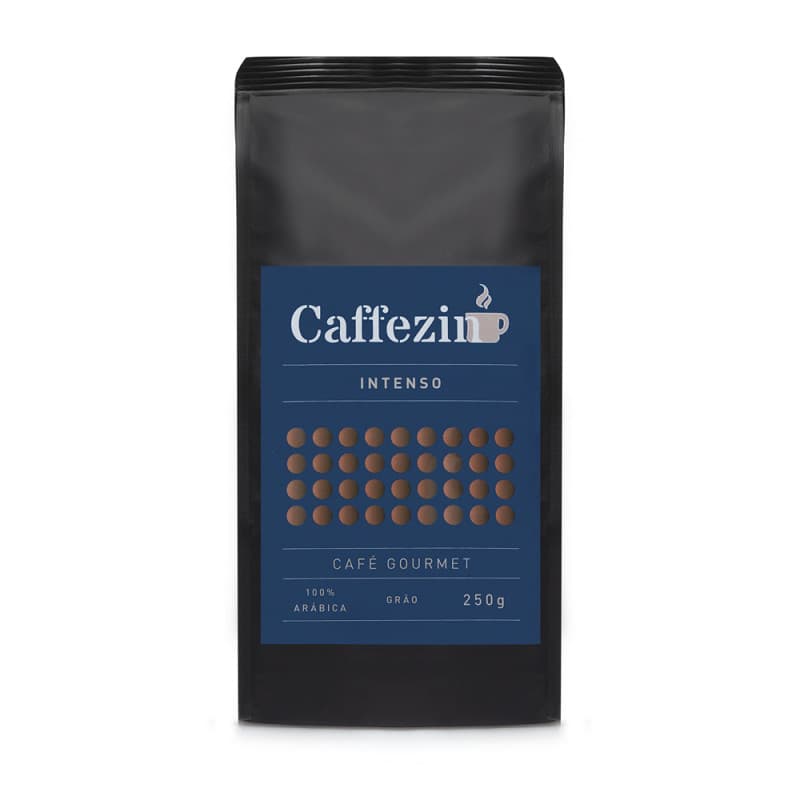 CAFÉ GOURMET INTENSO - TORRADO EM GRÃOS - CAFFEZIN - 250G