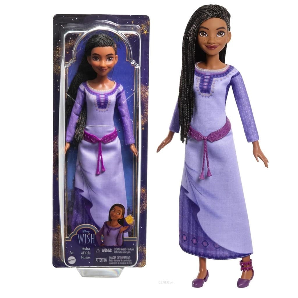 Boneca Princesa Asha De Rosas Disney Wish Articulada - Hpx23 - Mattel
