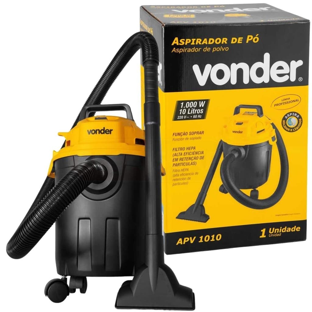 Aspirador de Pó para Estofados e Tapeçaria 110V/220V 1.000W - Vonder APV1010